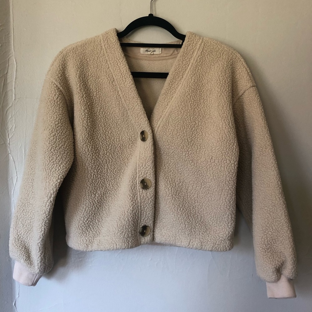 Madewell camel cardigan, size XS